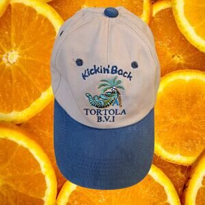 Kickin Back Tortola BVI Adjustable Baseball‎ Hat Cap